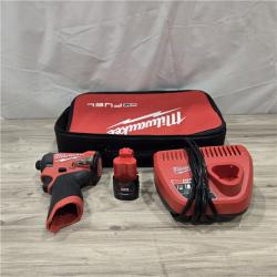 AS-IS Milwaukee M12 FUEL 12V Cordless 1/4 in. Hex Impact Driver Compact Kit