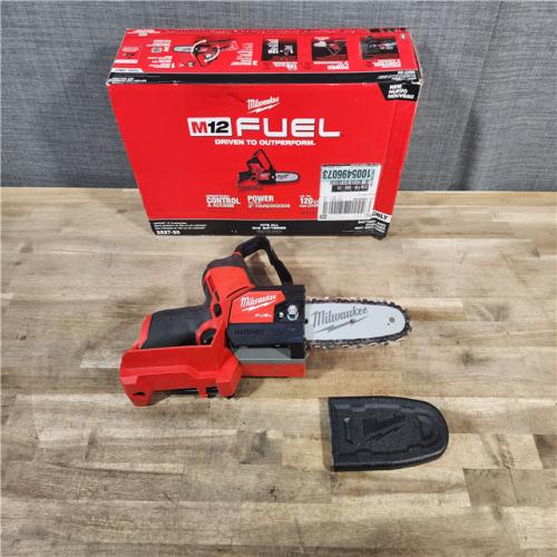 HOUSTON LOCATION - AS-IS Milwaukee M12 FUEL 6 in. 12V Lithium-Ion Brushless Electric Cordless Battery Pruning Saw HATCHET (Tool-Only)