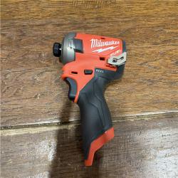 AS-IS M12 FUEL SURGE 12V Lithium-Ion Brushless Cordless 1/4 in. Hex Impact Driver Compact Kit W/Two 2.0Ah Batteries, Bag