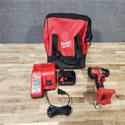 HOUSTON LOCATION - AS - IS Milwaukee 18V Lithium-Ion Brushless Cordless 1/2 in. Compact Drill/Driver with kit