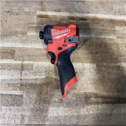 Houston Location AS-IS Milwaukee FUEL 12V Lithium-Ion Brushless Cordless 1/4 in. Hex Impact Driver (Tool-Only)
