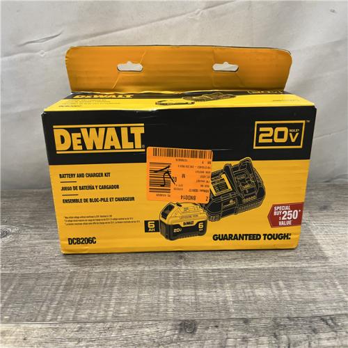NEW - DEWALT 20V MAX Lithium-Ion 6.0 Ah Battery and Charger