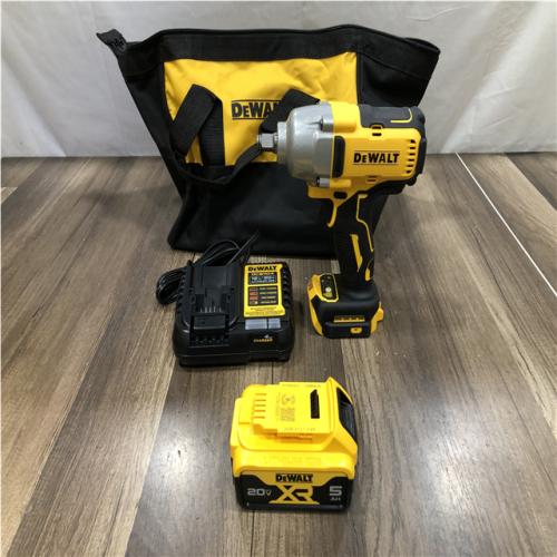 AS-IS DEWALT 20V MAX Lithium-Ion Cordless 1/2 in. Impact Wrench Kit