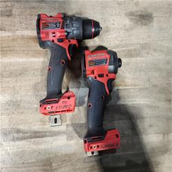 HOUSTON LOCATION - AS-IS MILWAUKEE FUEL 18V Lithium-Ion Brushless Cordless Hammer Drill and Impact Driver Combo Kit