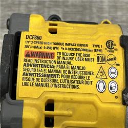 AS-IS DEWALT 20V MAX XR Lithium-Ion Brushless Cordless 3-Speed High Torque 1/4 in. Impact Driver Kit
