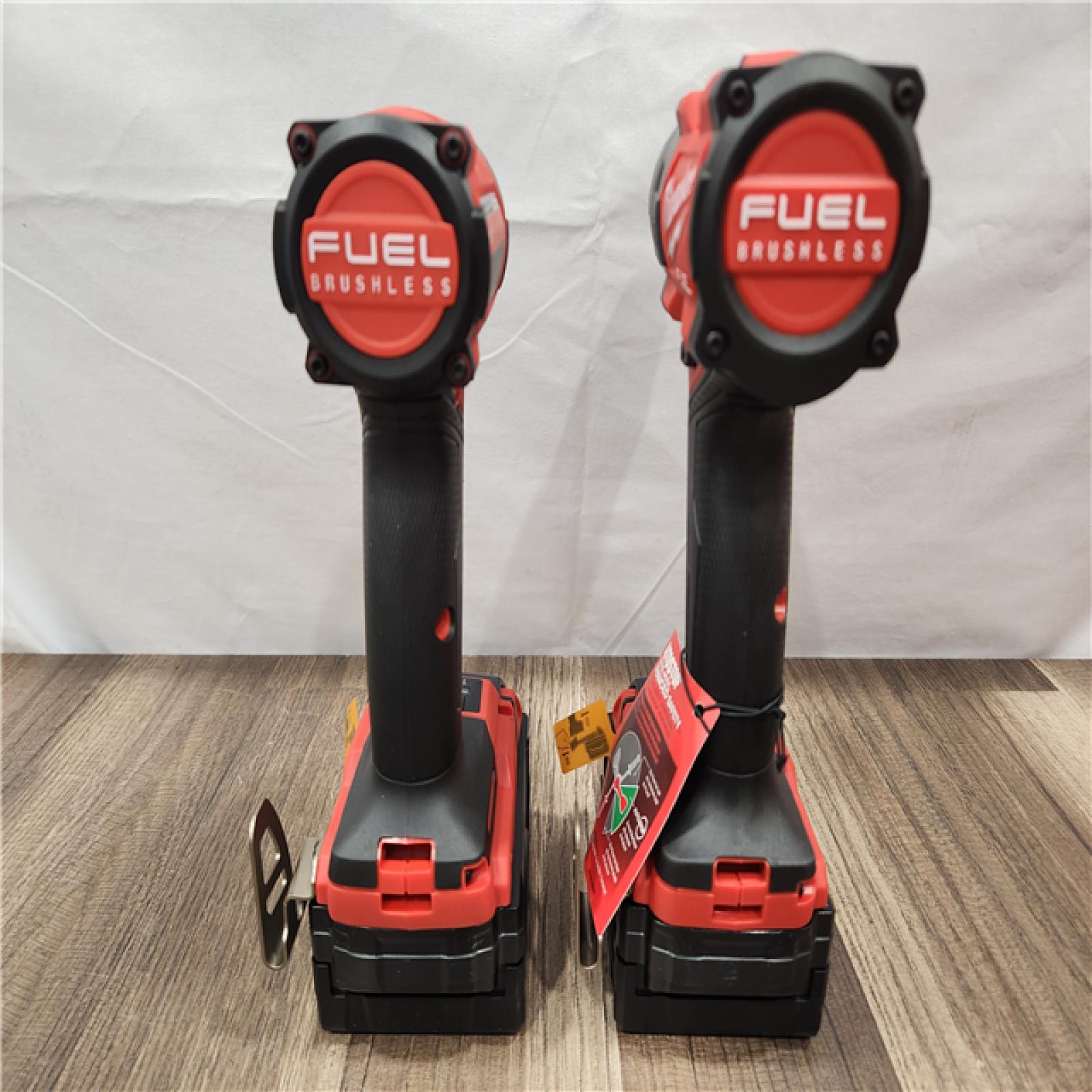 AS-IS- MILWAUKEE FUEL 18V Lithium-Ion Brushless Cordless Hammer Drill and Impact Driver Combo Kit