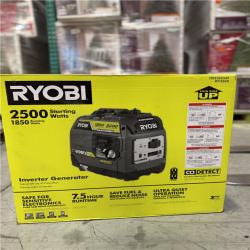 DALLAS LOCATION - RYOBI 2500-Watt Recoil Start Gas Powered Inverter Generator with CO Shutdown