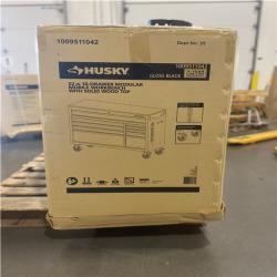 DALLAS LOCATION -AS-IS Husky Modular Tool Storage 52 in. W x 20 in. D Standard Duty Black Mobile Workbench Cabinet