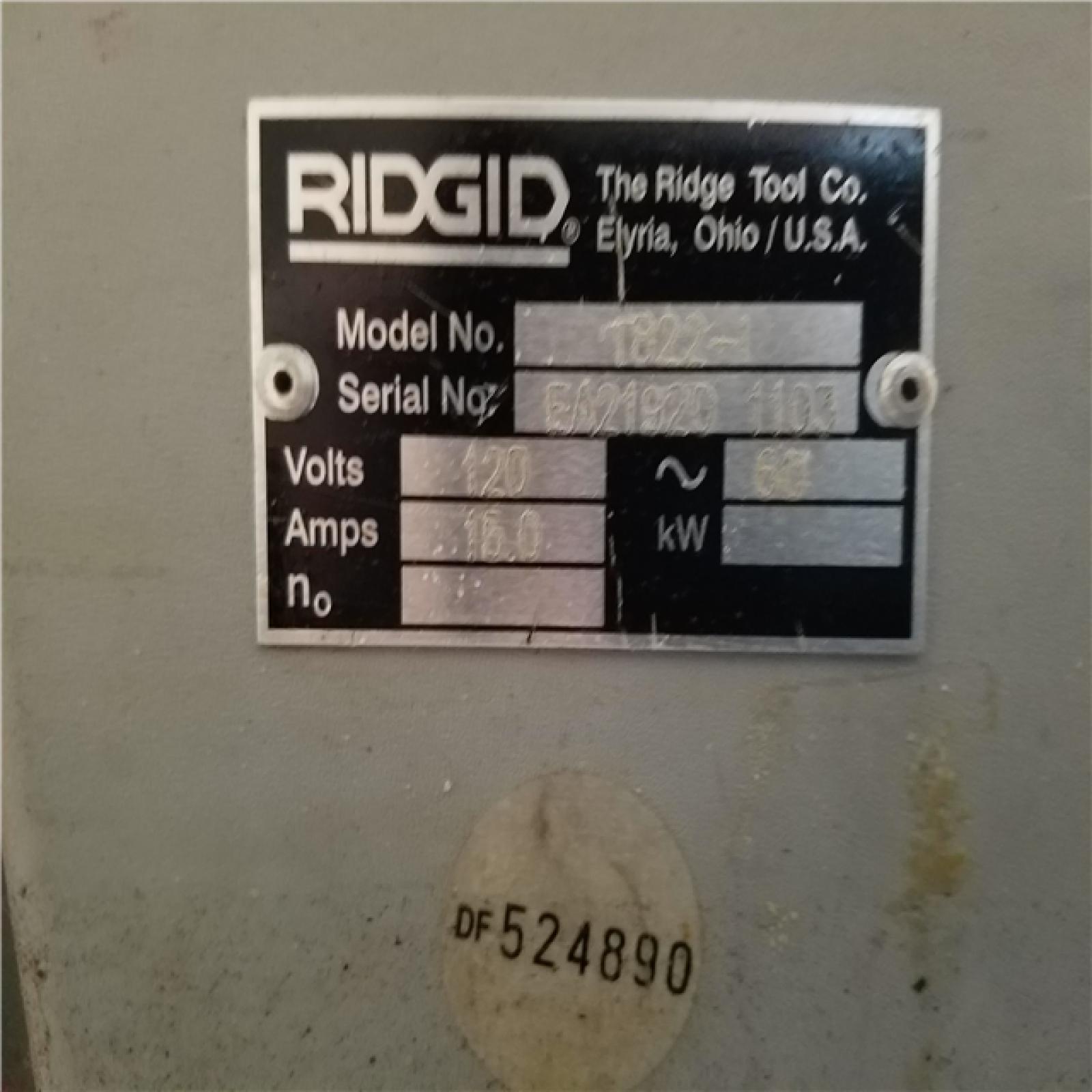 CALIFORNIA AS-IS RIDGID PIPE THREADER