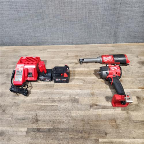 HOUSTON LOCATION - AS-IS MILWAUKEE 2 TOOL COMBO KIT W/ (2) BATTERY & CHARGER