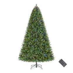 NEW! Home Accents Holiday 9 Ft. Pre-Lit LED Wesley Pine Artificial Christmas Tree