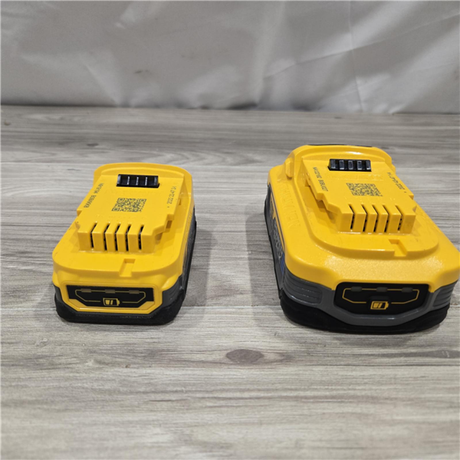 AS-IS Dewalt 20V MAX POWERSTACK Lithium-Ion Batteries and Charger Starter Kit