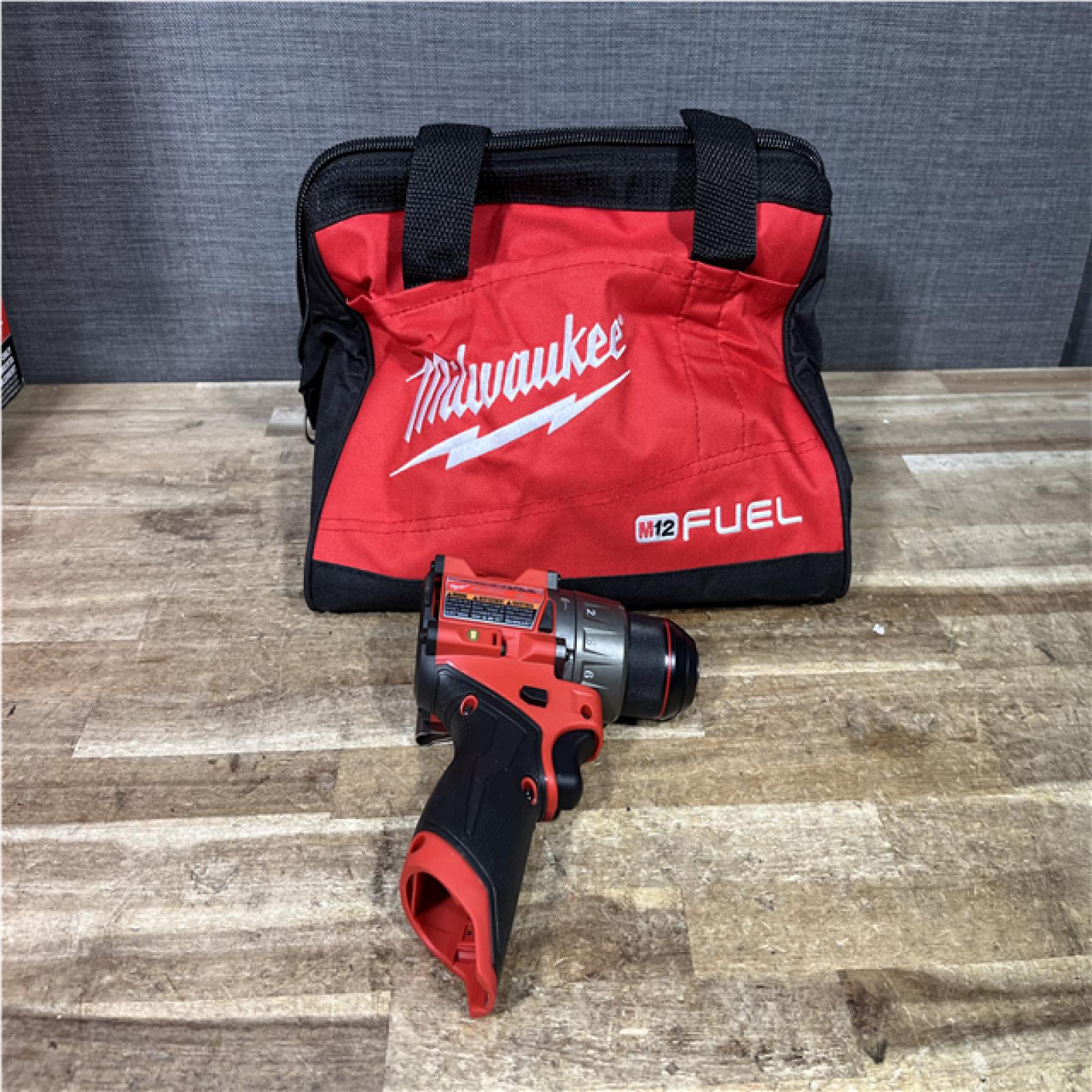 Houston Location AS-IS Milwaukee FUEL 12V Lithium-Ion Brushless Cordless 1/2 in. Hammer Drill (Tool-Only)