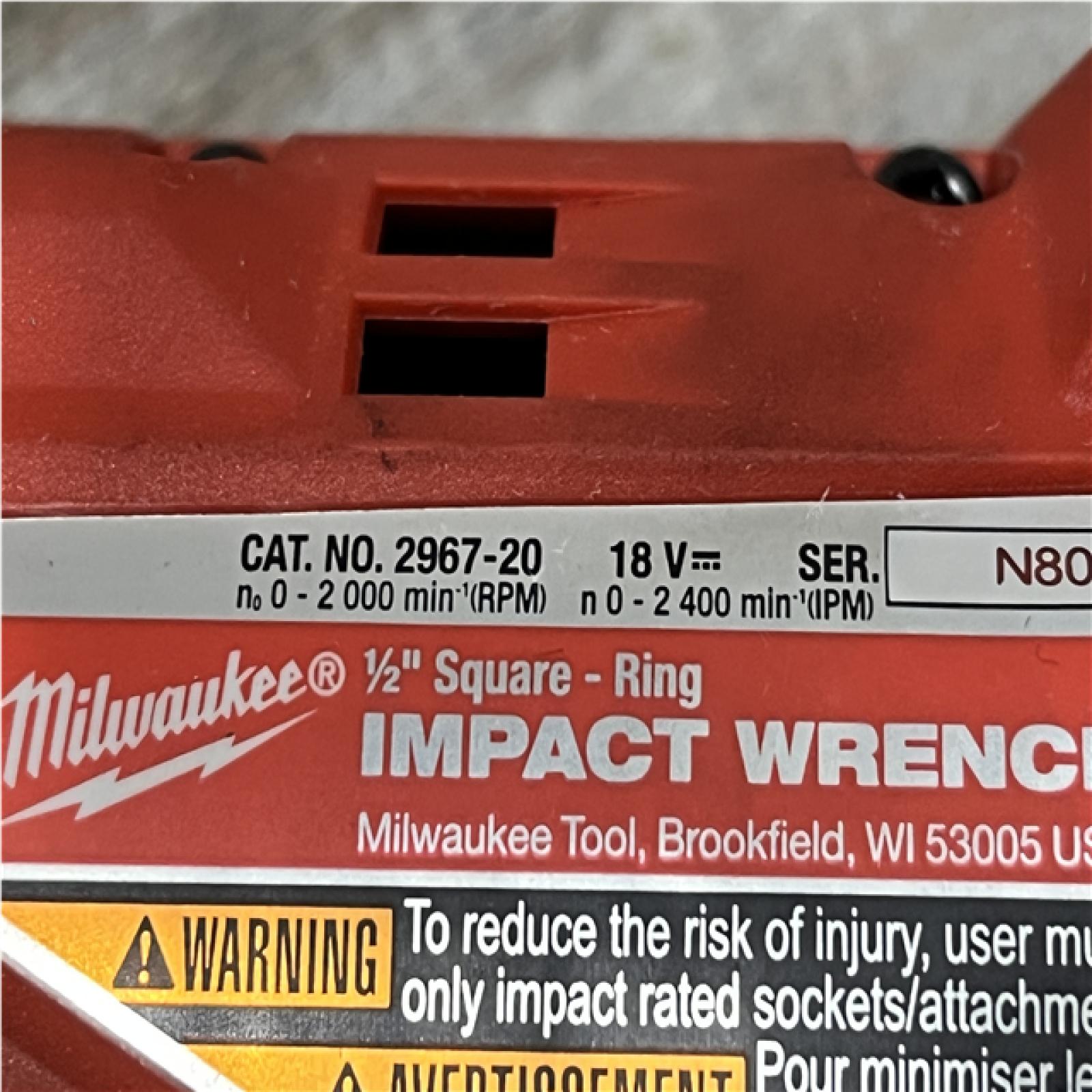 AS-IS Milwaukee FUEL 18V Lithium-Ion Brushless Cordless 1/2 in. Impact Wrench with Friction Ring (Tool-Only)