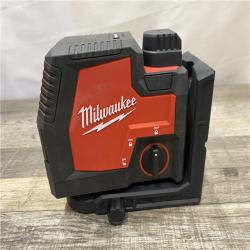 AS-IS Milwaukee 100 ft. REDLITHIUM Lithium-Ion USB Green Rechargeable Cross Line Laser Level Kit