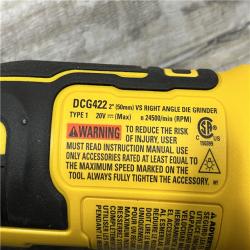 AS-IS DEWALT Atomic 20V MAX Cordless Right Angle Die Grinder (Tool Only)