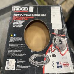 NEW! - RIDGID 3/8 in. x 75 ft. C-32 IW Integral Wound Drain Cleaning Snake Auger Drum Machine Replacement Cable for All K-400 Models