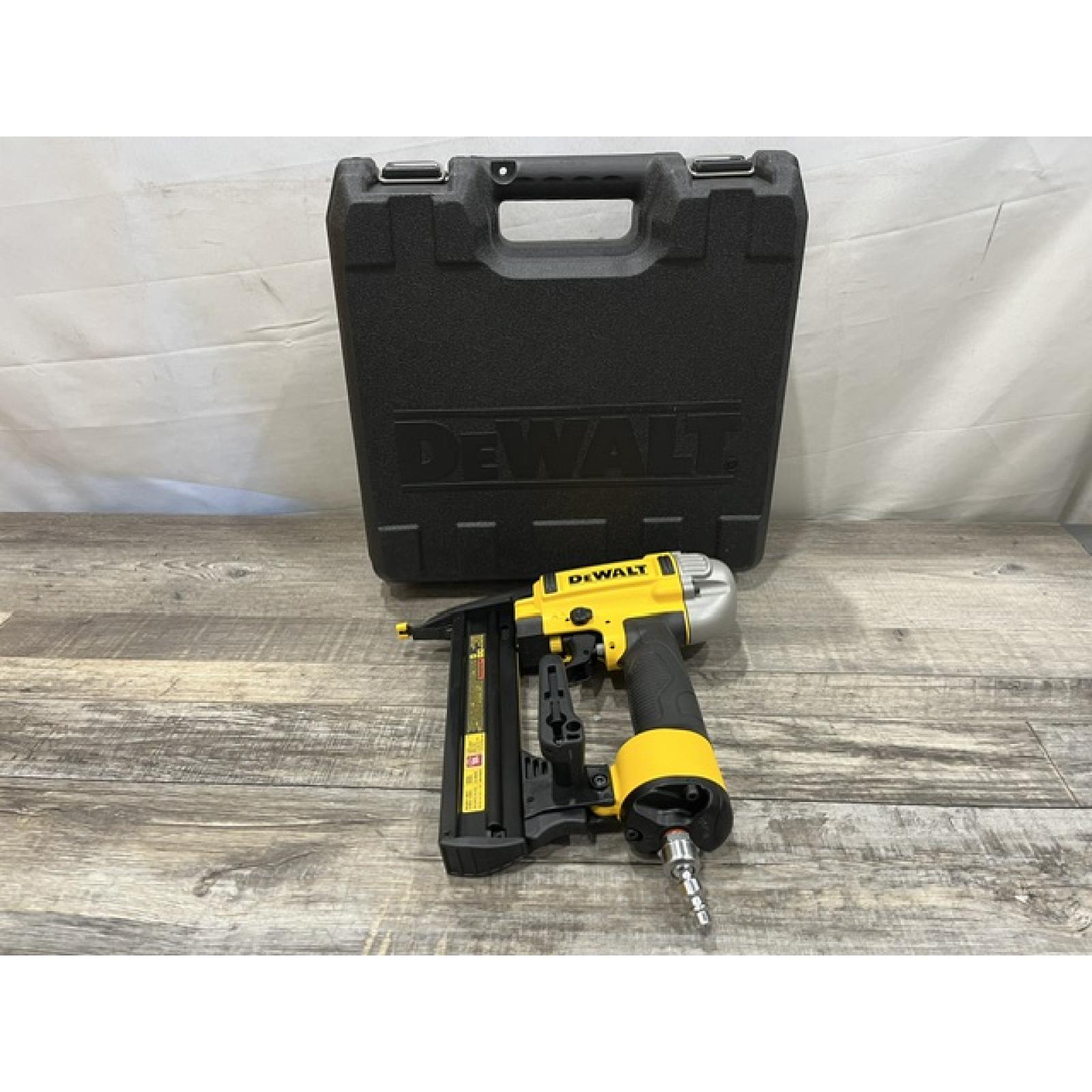 AS-IS DEWALT Pneumatic 18-Gauge 1/4 in. Crown Corded Stapler