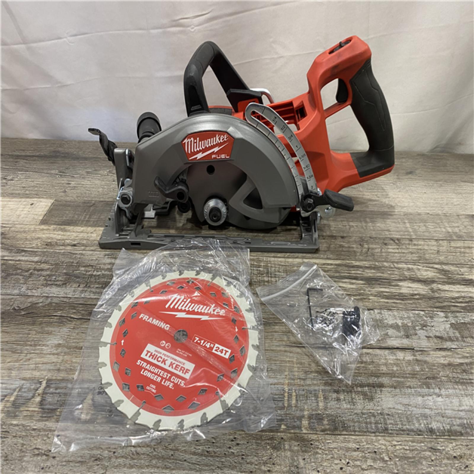 AS-IS Milwaukee FUEL 18V Lithium-Ion Cordless 7-1/4 in. Rear Handle Circular Saw (Tool-Only)
