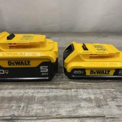 AS-IS DEWALT 20V MAX Lithium-Ion Battery Kit with 5.0Ah and 2.0Ah Battery and Charger