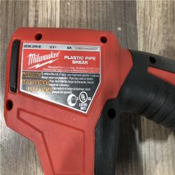 AS-IS Milwaukee M12 12V Lithium-Ion Cordless PVC Pipe Shear (Tool-Only)