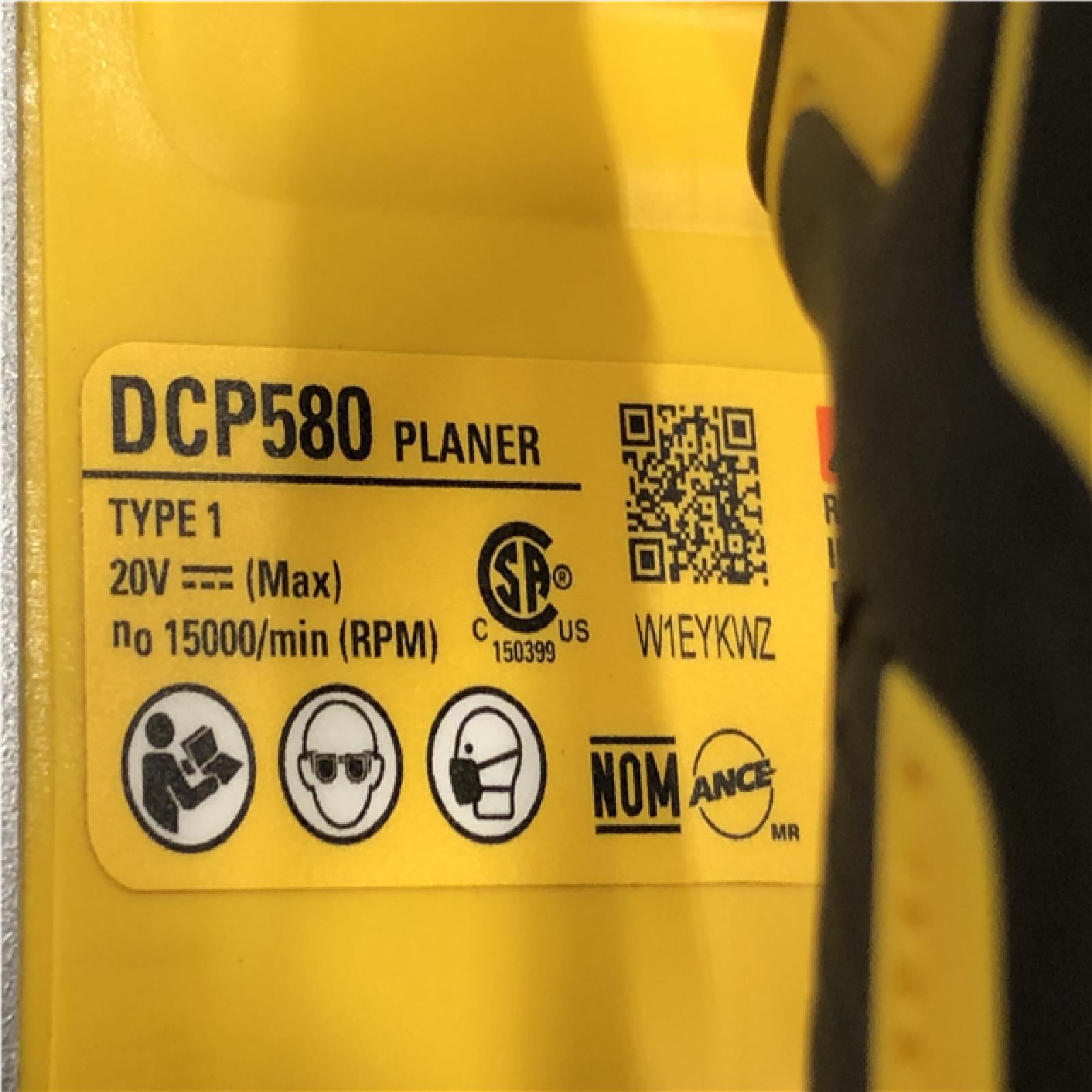 AS-IS DEWALT 20V MAX XR Cordless Brushless 3-1/4 in. Planer (Tool Only)