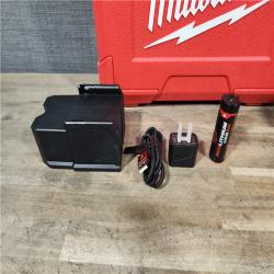 HOUSTON LOCATION - AS-IS Milwaukee-3522-21 Green Beam Laser Cross Line Plumb Point Rechargeable USB Kit