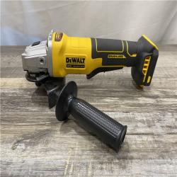 AS-IS DEWALT 20V MAX Cordless Brushless 4-1/2 in. Angle Grinder with Paddle Switch (Tool Only)