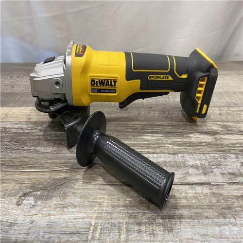 AS-IS DEWALT 20V MAX Cordless Brushless 4-1/2 in. Angle Grinder with Paddle Switch (Tool Only)