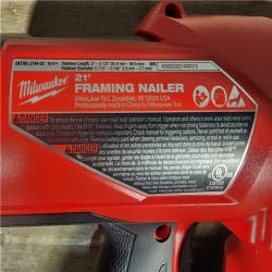 HOUSTON LOCATION - AS-IS (APPEARS LIKE NEW) Milwaukee 2744-20 M18 FUEL 3-1/2 in. 18-Volt 21-Degree Lithium-Ion Brushless Cordless Framing Nailer (Tool-Only)