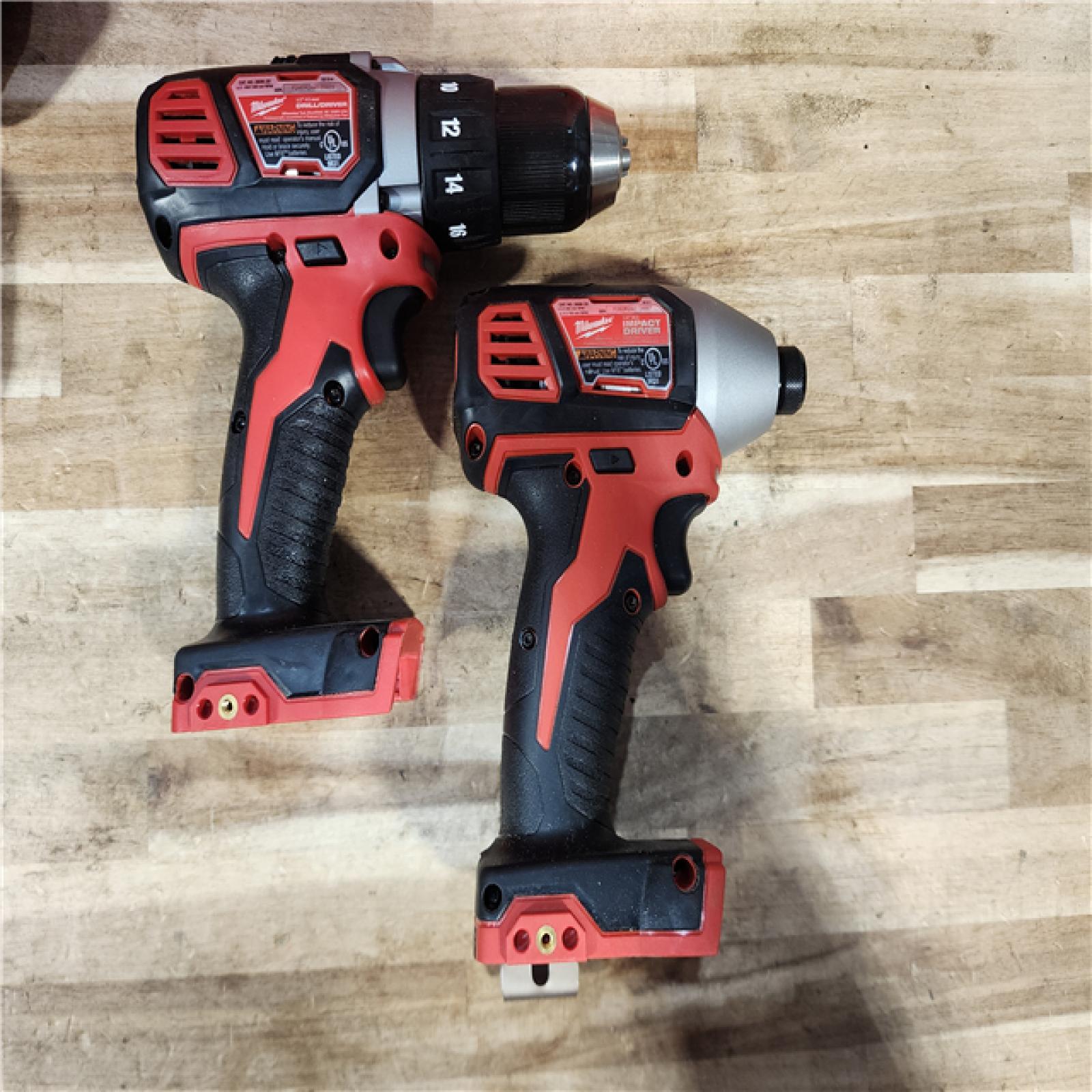 HOUSTON LOCATION - AS-IS Milwaukee 18V Lithium-Ion Cordless Drill Driver/Impact Driver Combo Kit
