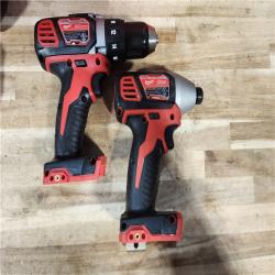 HOUSTON LOCATION - AS-IS Milwaukee 18V Lithium-Ion Cordless Drill Driver/Impact Driver Combo Kit