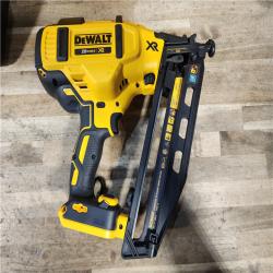 HOUSTON LOCATION - AS-IS DEWALT 20V MAX XR 16-Gauge Electric Cordless Angled Finishing Nailer Kit