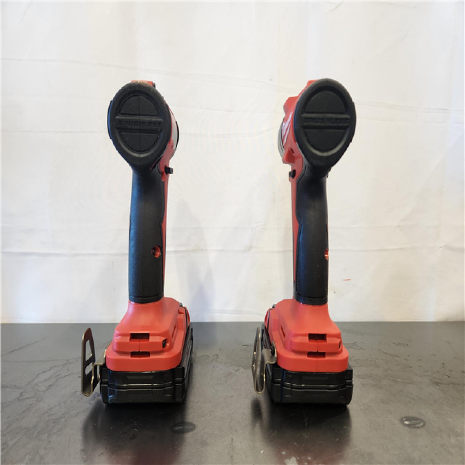 AS-IS- Milwaukee 18V Lithium-Ion Brushless Cordless Compact Drill/Impact Combo Kit