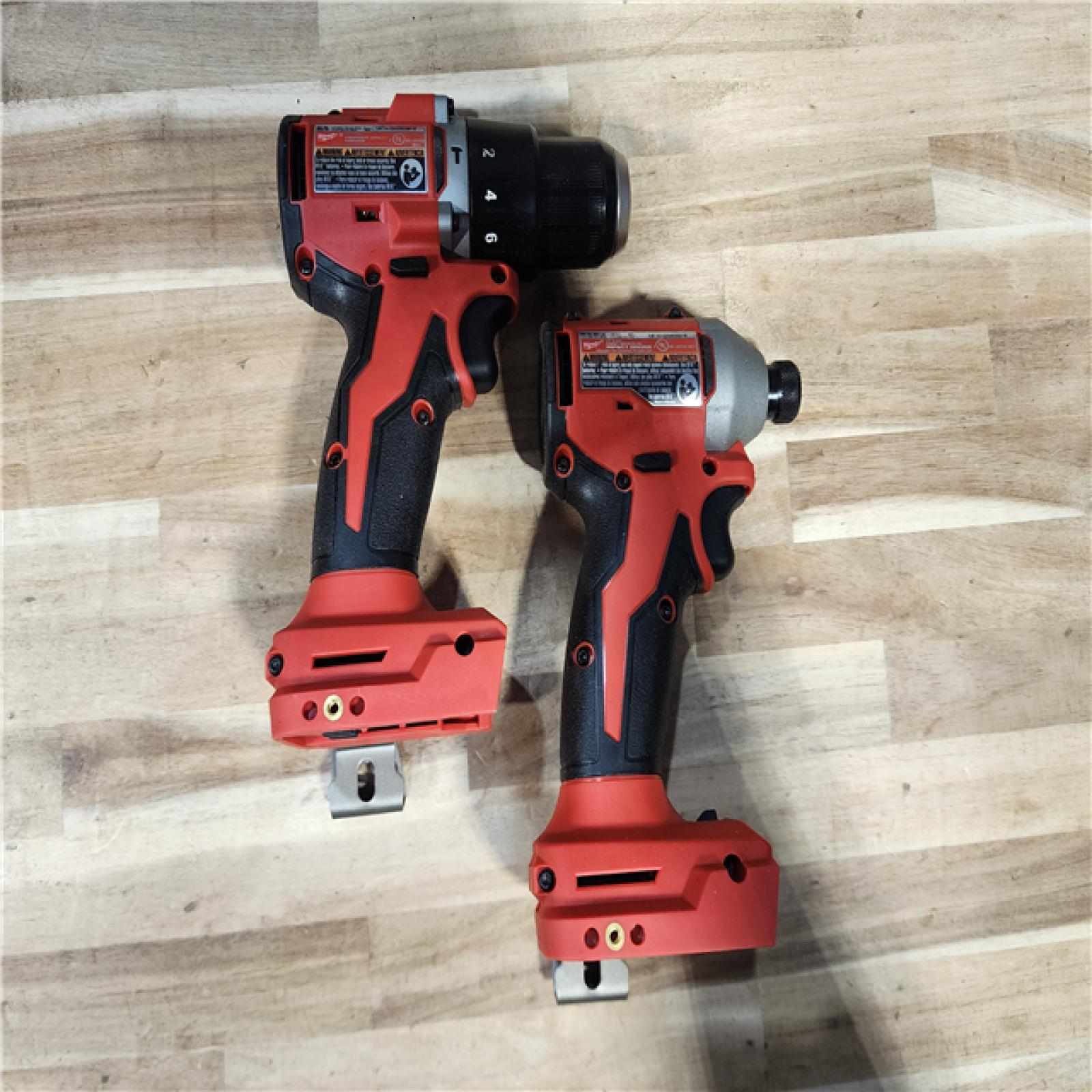 HOUSTON LOCATION - AS-IS M18 18-Volt Lithium-Ion Brushless Cordless Compact Hammer Drill/Impact Combo Kit (2-Tool) with (2) Batteries  Bag