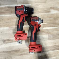 HOUSTON LOCATION - AS-IS M18 18-Volt Lithium-Ion Brushless Cordless Compact Hammer Drill/Impact Combo Kit (2-Tool) with (2) Batteries  Bag