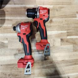 HOUSTON LOCATION - AS-IS (APPEARS LIKE NEW) Milwaukee 18-Volt Lithium-Ion Brushless Cordless Compact Hammer Drill/Impact Combo Kit