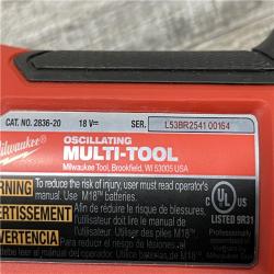 AS-IS Milwaukee FUEL 18V Lithium-Ion Cordless Brushless Oscillating Multi-Tool (Tool-Only)