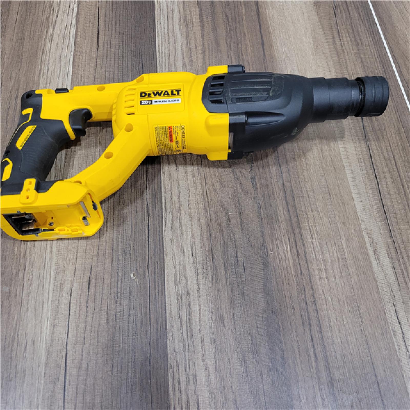 AS-IS DEWALT 20V MAX Cordless Brushless 1 in. SDS Plus D-Handle Concrete and Masonry Rotary Hammer (Tool Only)