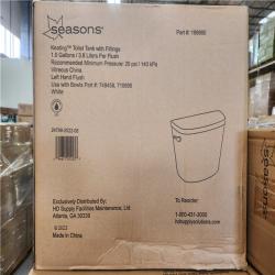 Phoenix Location NEW Seasons Keating Round Toilet Bowl With Tank 1.0 Gallons/ 3.8 Liters a Flush Pallet (12 Toilets) (Half Vitreous China)