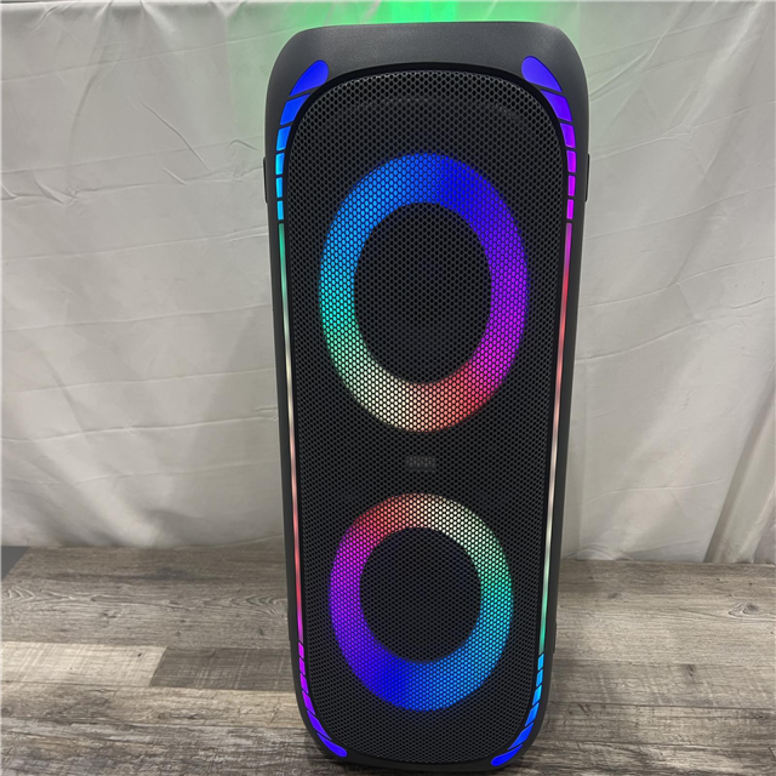 AS-IS ONN Bluetooth Wireless Party Speaker with Multicolour LED Lighting, 12 Hours Playtime