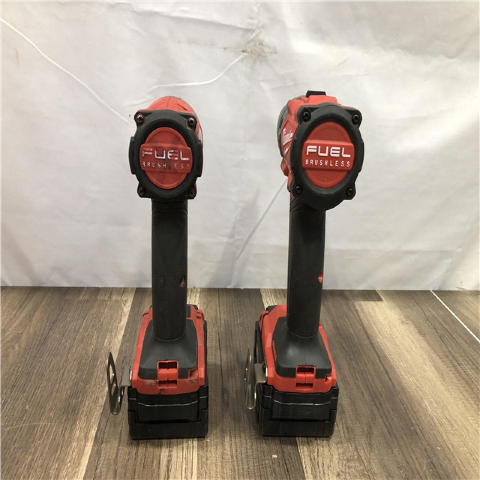 AS-IS Milwaukee  FUEL 18V Lithium-Ion Brushless Cordless Hammer Drill and Impact Driver Combo Kit