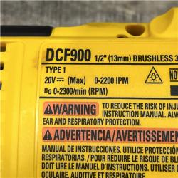 AS-IS DEWALT 20V MAX Lithium-Ion Cordless 1/2 in. Impact Wrench Kit