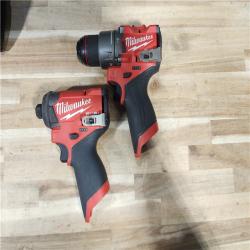 HOUSTON LOCATION - AS-IS Milwaukee FUEL 12-Volt Lithium-Ion Brushless Cordless Hammer Drill and Impact Driver Combo Kit