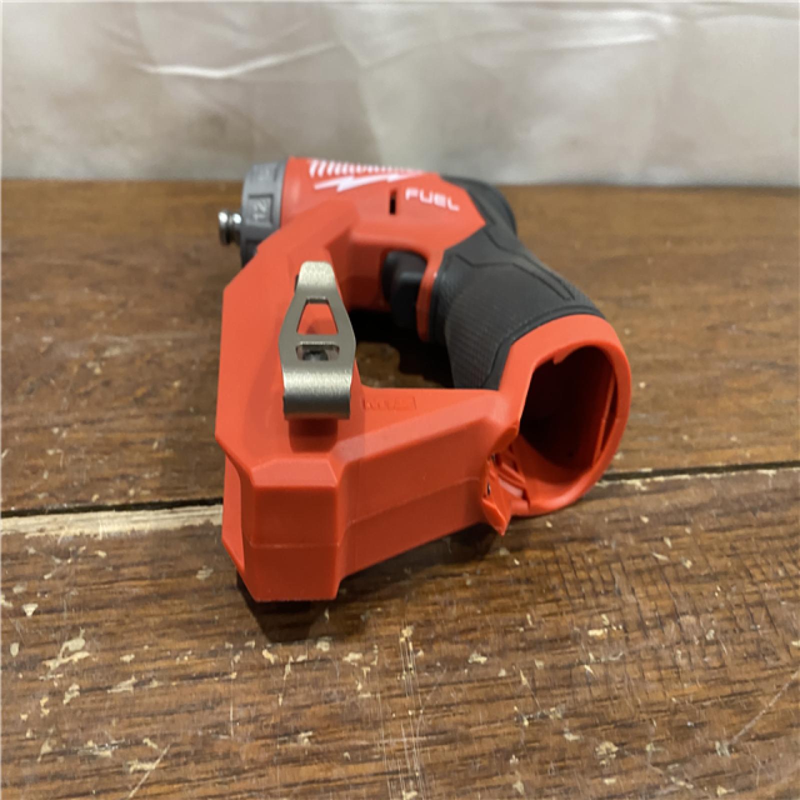 AS-IS Milwaukee M12 FUEL 12V Lithium-Ion Brushless Cordless 4-in-1 Installation 3/8 in. Drill Driver Kit with 4-Tool Heads
