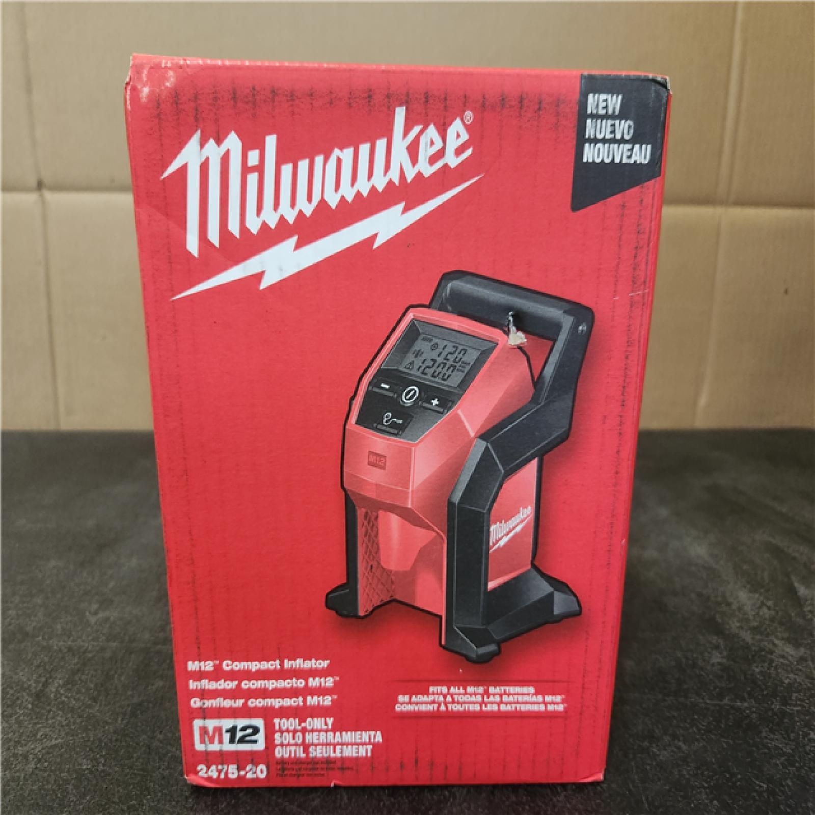 Phoenix NEW Milwaukee M12 12-Volt Lithium-Ion Cordless Electric Portable Inflator (Tool-Only) SEALED