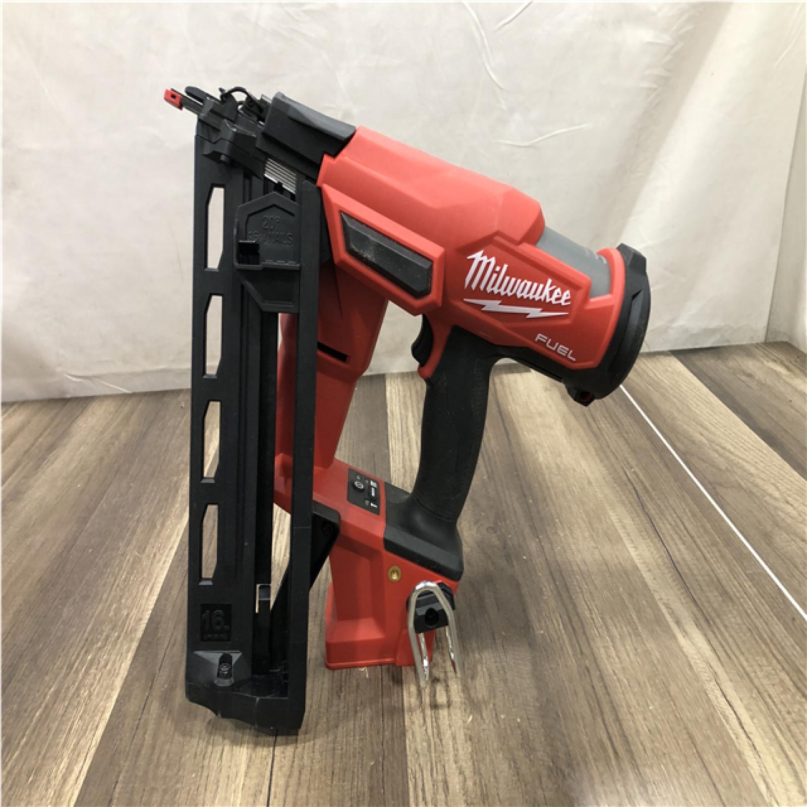 AS-IS  Milwaukee FUEL 18-Volt Lithium-Ion Brushless Cordless Gen II 16-Gauge Angled Finish Nailer (Tool-Only)