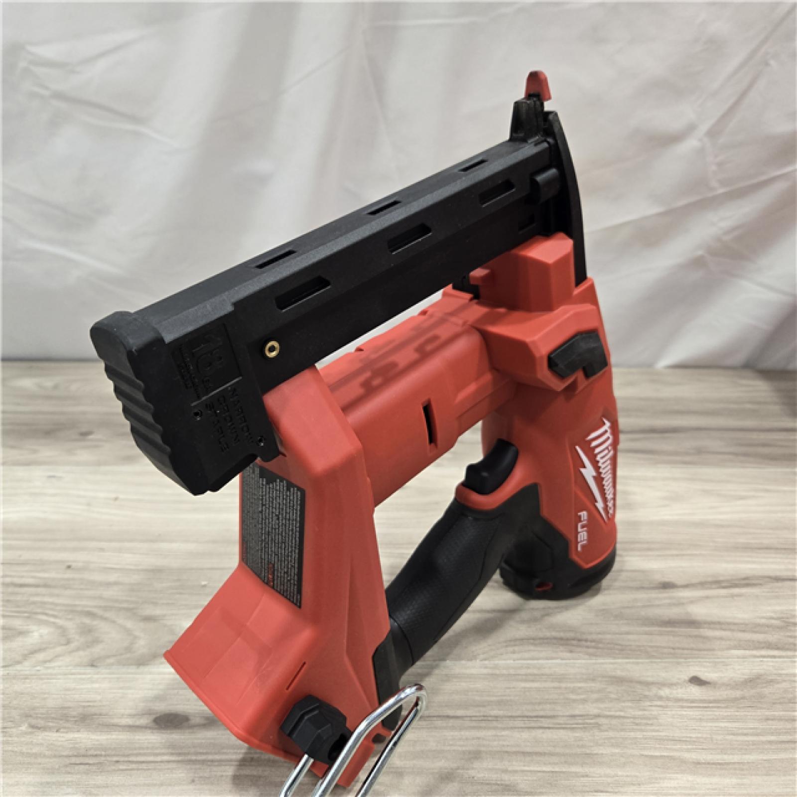 AS-IS MILWAUKEE FUEL 18V Cordless 18-Gauge 1/4 in. Narrow Crown Stapler (Tool-Only)