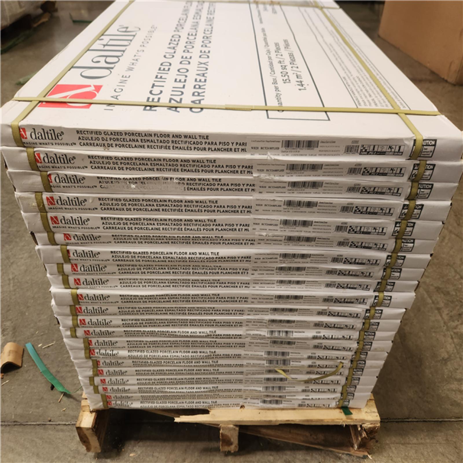 Phoenix NEW Daltile Wenrose Calacatta Topaz 24 in. x 48 in. Polished Porcelain Marble Look Floor and Wall Tile (325 sq. ft./21 case)