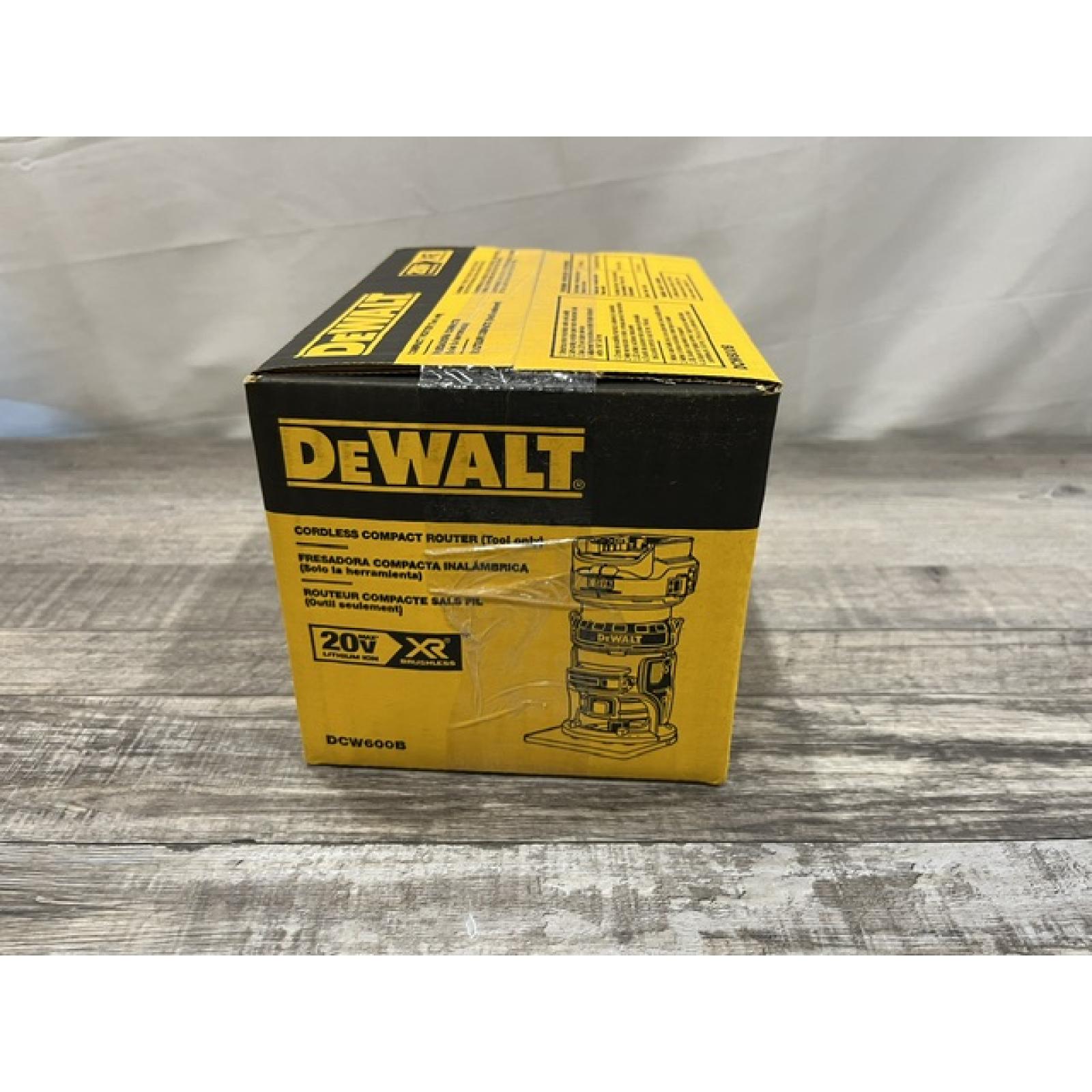 NEW - DEWALT 20V MAX XR Cordless Brushless Fixed Base Compact Router (Tool Only)